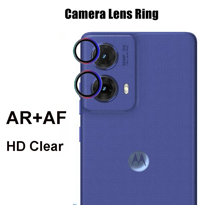Premium Metal Ring Tempered Glass Camera Lens Protector