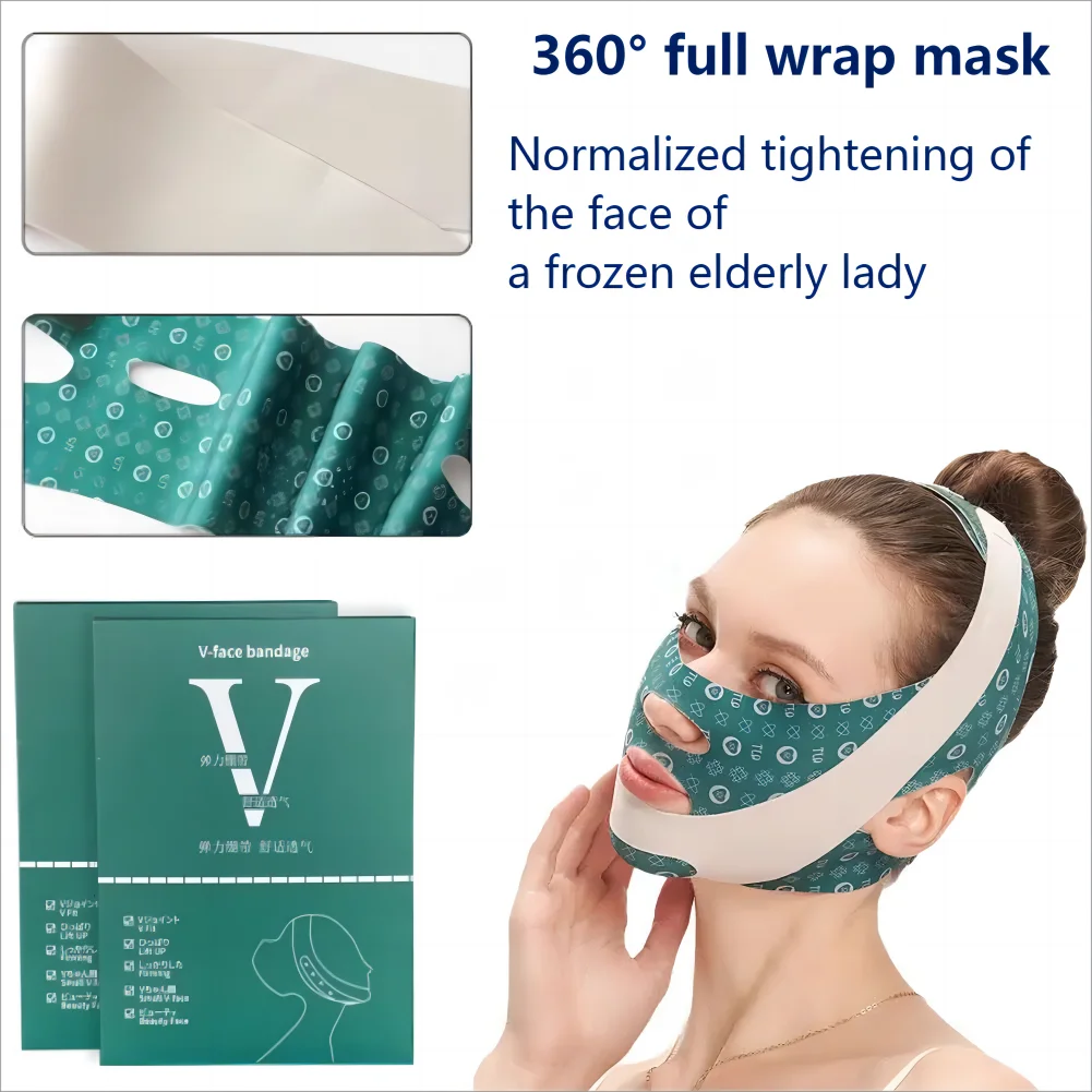 Breathable Face Slimming Bandage V line Shaper Reduce Double Chin Facial Lift up Belt V Face Lifting Mask Anti Wrinkles