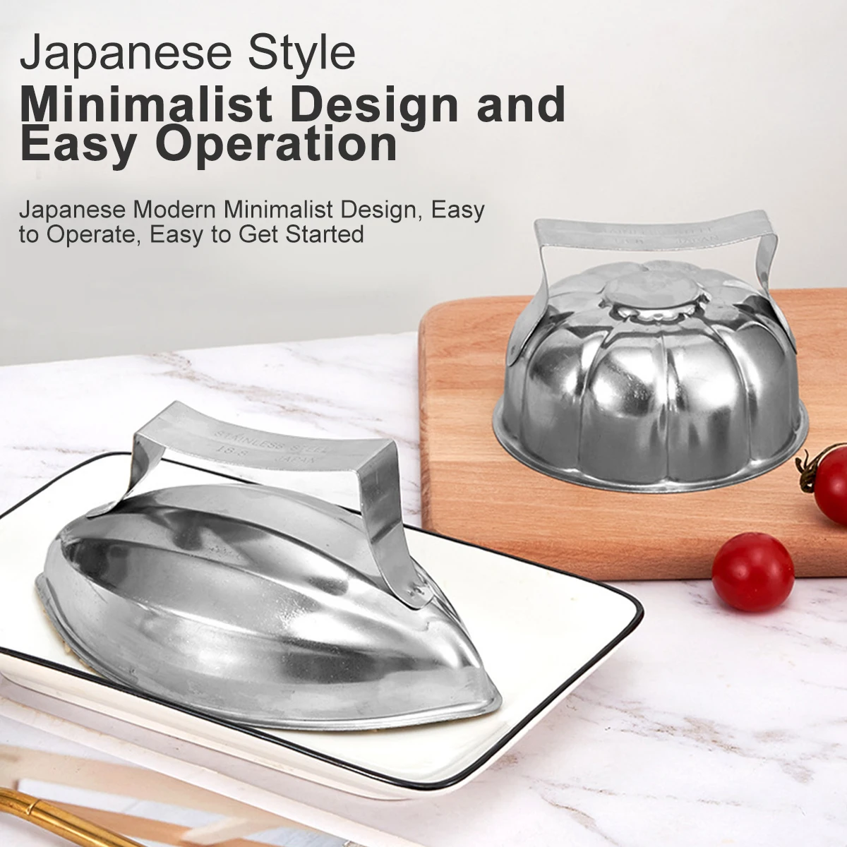 Sushi Making Tools Omurice Mold Japanese-Style 304 Stainless Steel Boat-Shaped Egg-Wrapped Rice Mold DIY Sushi Making Kitchen Gadgets