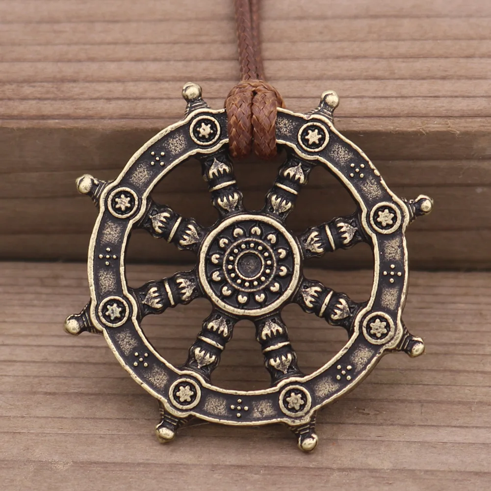 Vintage Viking Compass Ship Wheel Pendant Bracelets for Women Nordic Mythology Rune Pendant Men's Bracelets Jewelry