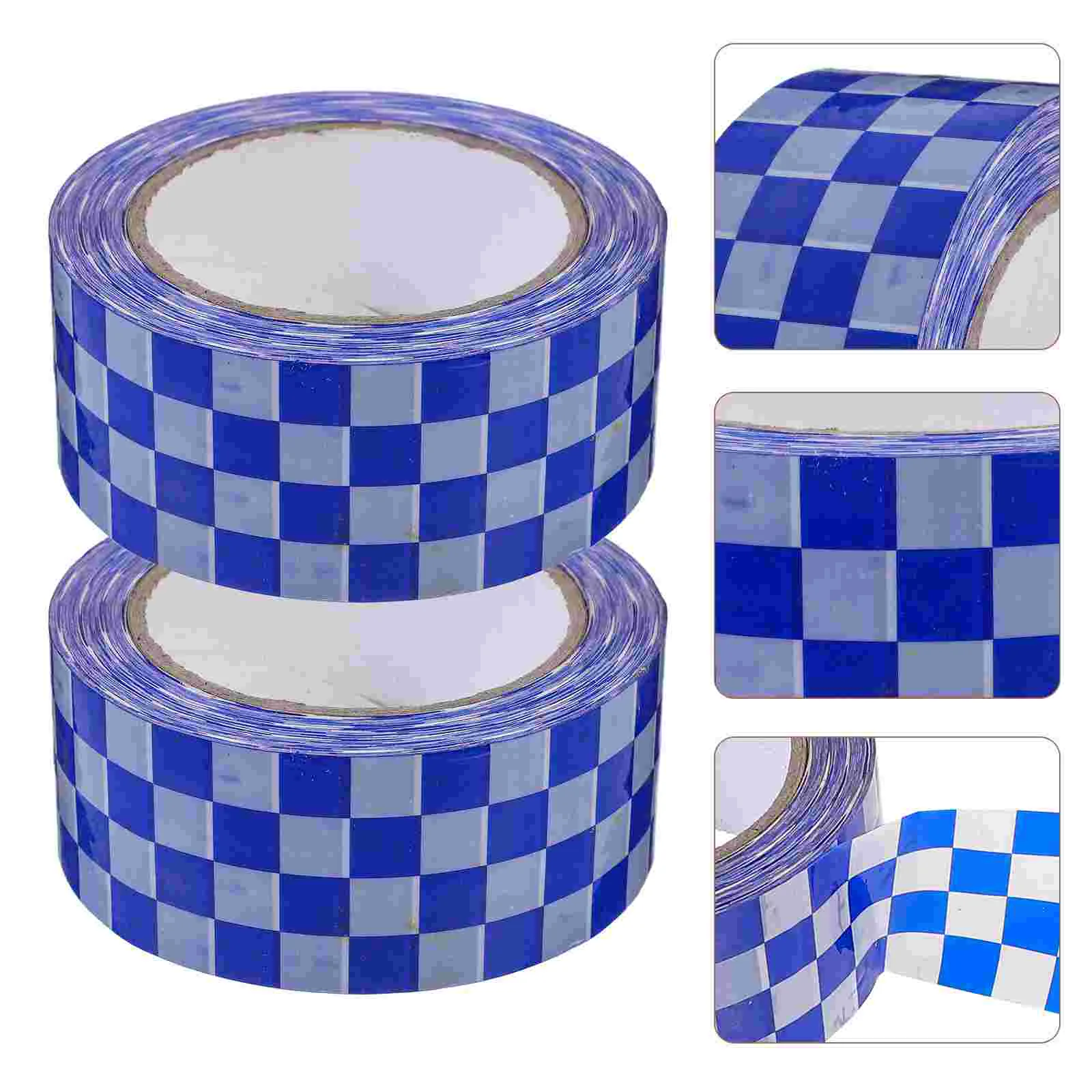 

2 Rolls Plaid Sealing Tape Duct Shipping Vintage Packing for Goods Packaging Package Bopp Delivery Tapes