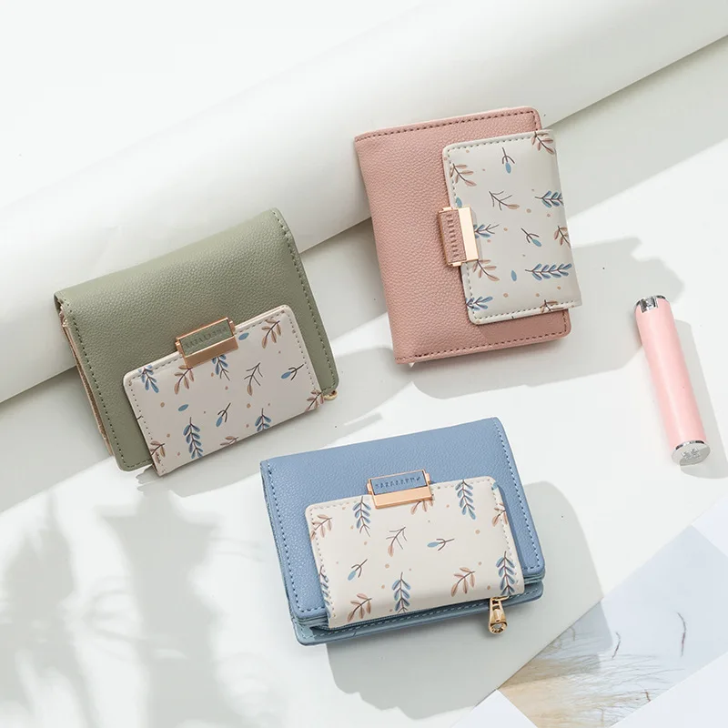 Coin Purse Coin Wallet Women Wallet Short Folding Purse Female