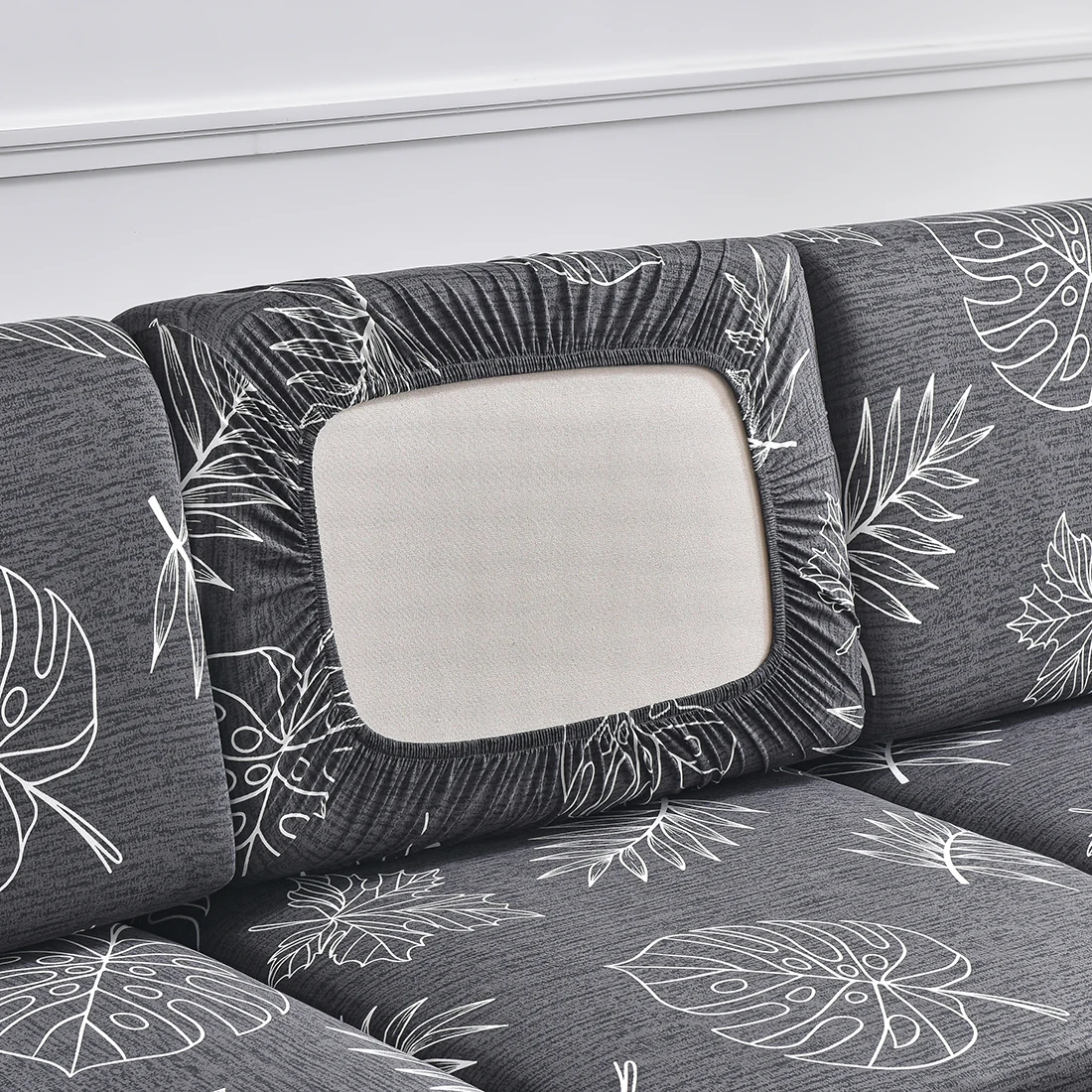 Polyester Printed Non-slip Stretch Sofa Slipcover for Home Decor and Furniture Protection