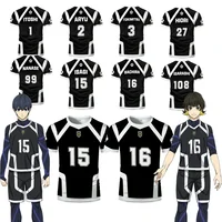 Japanese Anime Blue Lock Season 2 New Isagi Football Jersey T-shirts Cosplay Hyoma Chigiri Meguru Bachira Tees Children Clothes 1