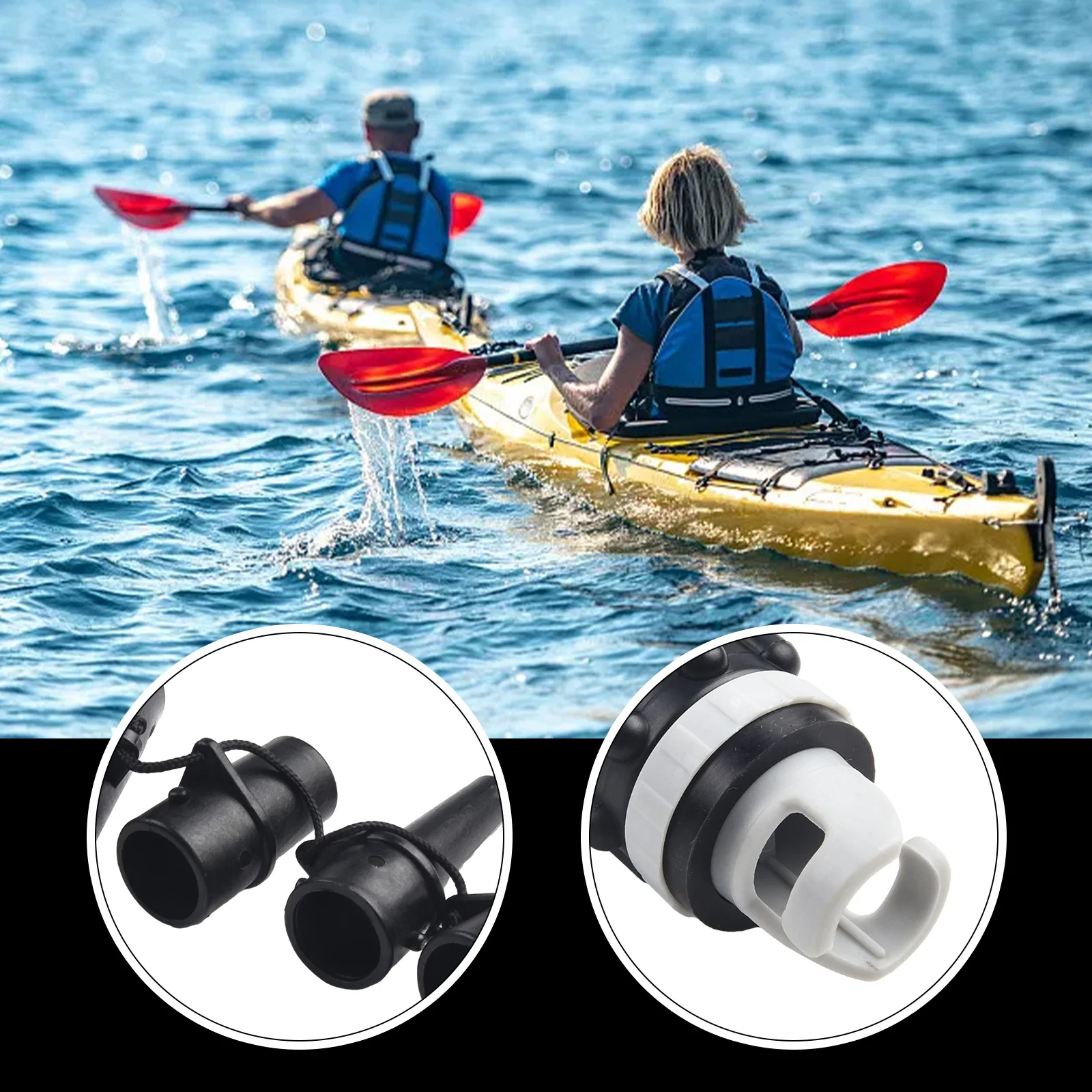 

1 Set Air Valve Adaptor Inflatable Pump Adapter ABS Kayak Air Valve Connector Inflatable Boards Craft Boats Kayaks Accessories