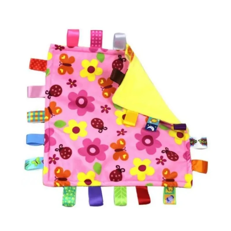 Baby Comforting Taggies Blanket Multifunctional Baby Toys Soft Toddler Grasping Fantoche Towel Newborn Reassure Towel
