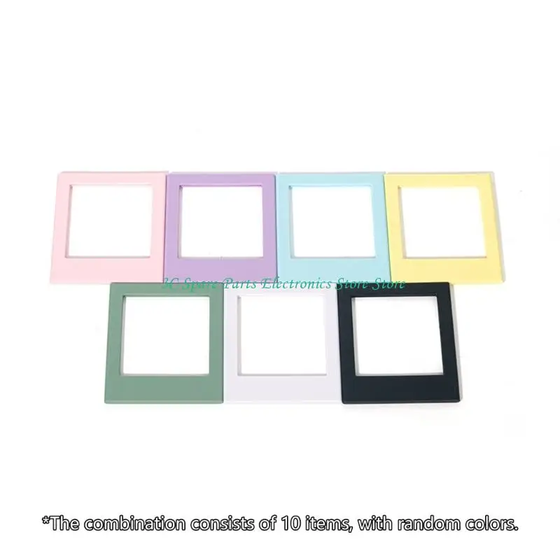 SZ 10Pcs 냉장고에 대 한 자기 그림 프레임 5 인치 냉장고 컬러 사진 프레임 필름 종이 액세서리에 대 한 자기 앨범