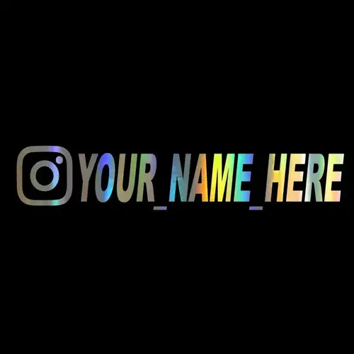 User Name Custom Personalized Instagram Vinyl Decals Motorcycle for Instagram FACEBOOK Customization Needs Remarks Car Sticker - Image 7