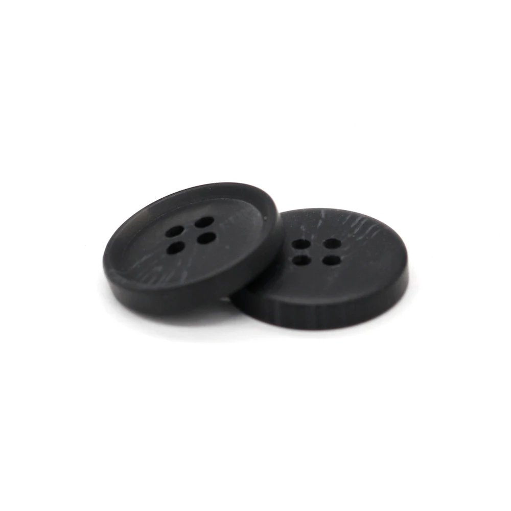 EQUBO 15/18/21/25mm 4 Holes White Black Horn Pattern Resin Buttons for Clothes Men Coat Suit Jacket Sewing Accessories Wholesale 5