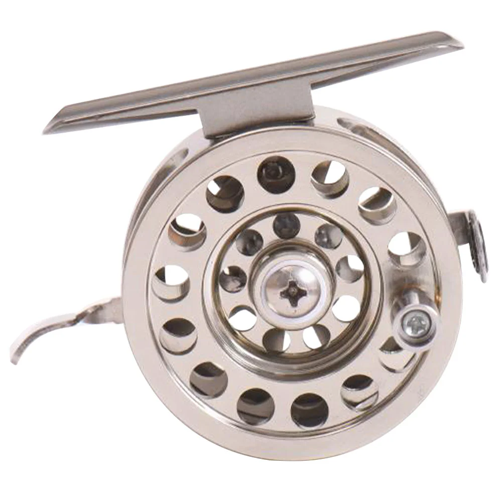 

Ice Fishing Fly Reel Gear (bld 50 (right Hand)) Colodial Silver Metal Lever Built God Tough Accessory Aluminum Alloy