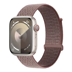 Durable Nylon Braided Loop Watch Strap Bracelet for Ultra 49mm (Smoke purple)