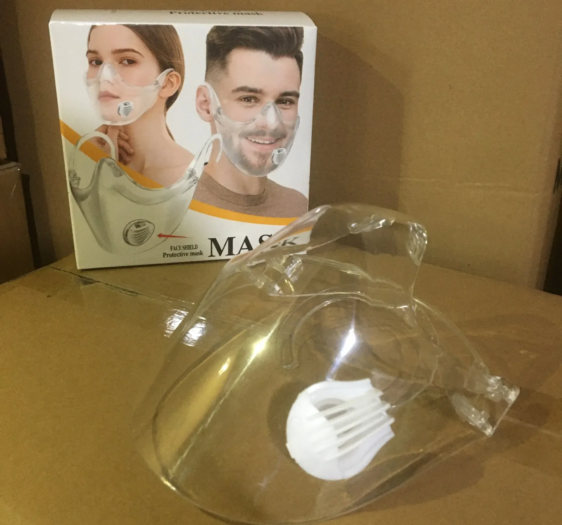 Transparent Masks Clear Shield Breathable Protective Mascarillas Mask for Face Women Halloween Cosplay Masque Jetable Aldute