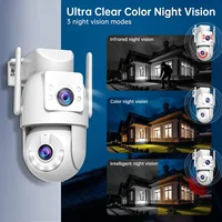Jooan 4K 8MP HD Wifi PTZ caméra extérieure 5G Wifi double objectif caméras IP de sécurité 5X Zoom AI suivi ONVIF CCTV caméra de Surveillance 4