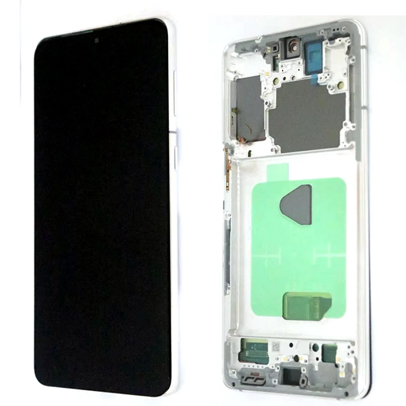 Original AMOLED Display with frame Replacement for SAMSUNG Galaxy S21 Plus 5G G996 G996B LCD Touch Screen S21 G991 G990F/DS screen for lcd phones good