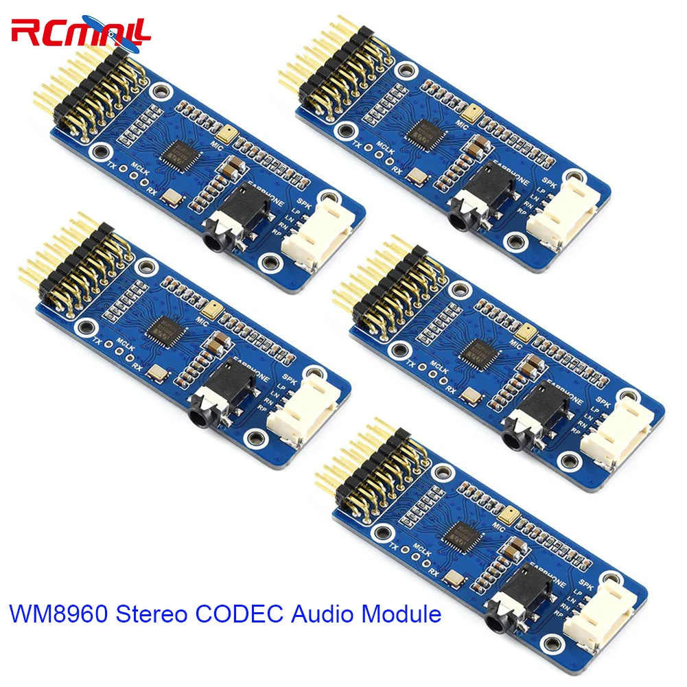 5Pcs-WM8960-Stereo-CODEC-Audio-Module-I2C-I2S-WAV-Low-Power-Play-Record ...