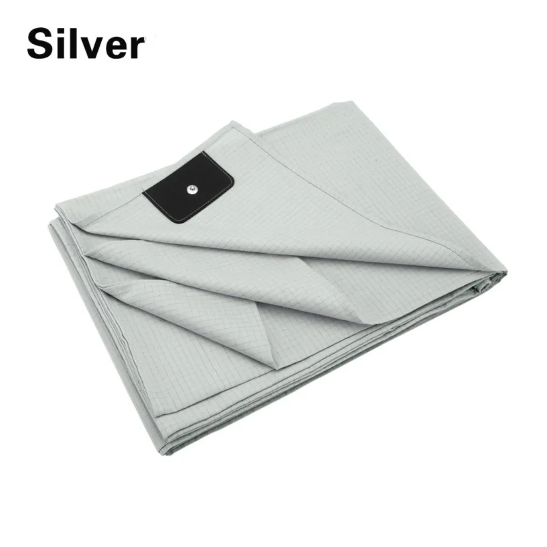 Grounding Sheets with 10% Silver Fiber & Organic Cotton - Conductive with Grounding Cord, Grounding Keep Good Sleep, Health 6