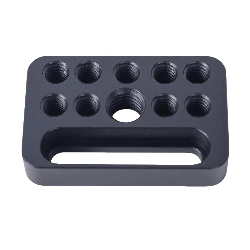 Used for installing cheese board camera cage on guide rail block 1/4 inch 3/8 inch porous connection quick installation board camera tripod plate,camera mount plate,camera base plate