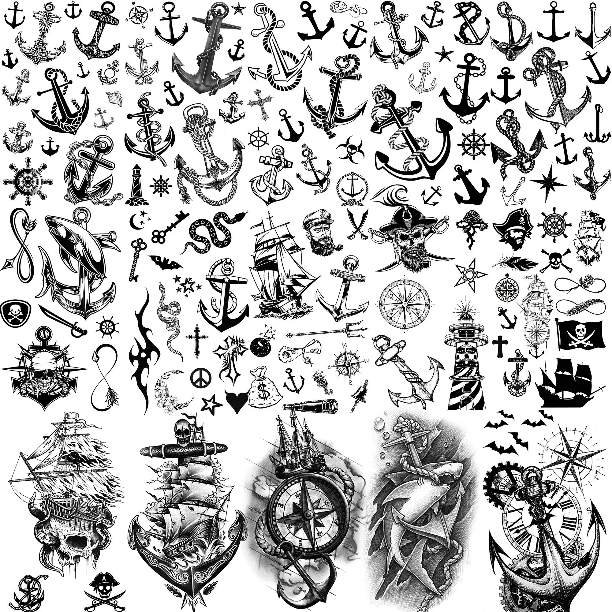 What Are Anchor and Ship Tattoos and How to Choose the Perfect Design for  Your Style?, image size:2000x2000