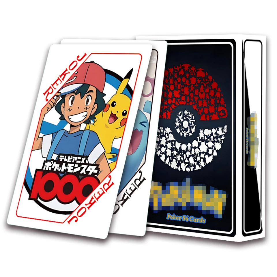 Pokemon Poker Spielkarten Brettspiele Kind Kinderspielzeug Kinderspielzeug Deck Kartenspielset Niedlicher Cartoon Pikachu Charizard Poke Ball