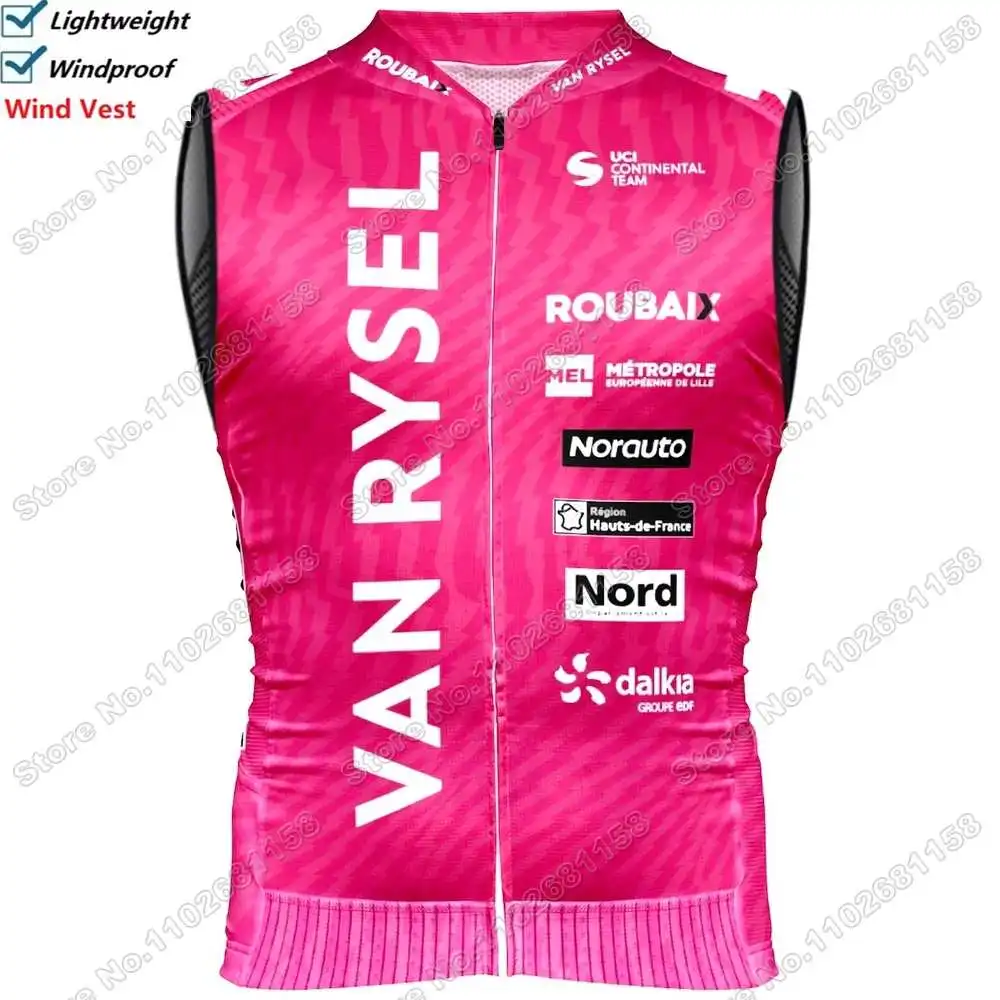 Van Rysel-Roubaix Lille M&eacute;tropole Cycling Vest Windproof Wind Vest Cycling Jersey Sleeveless Bike Windbreaker cycling vest cycling windbreaker