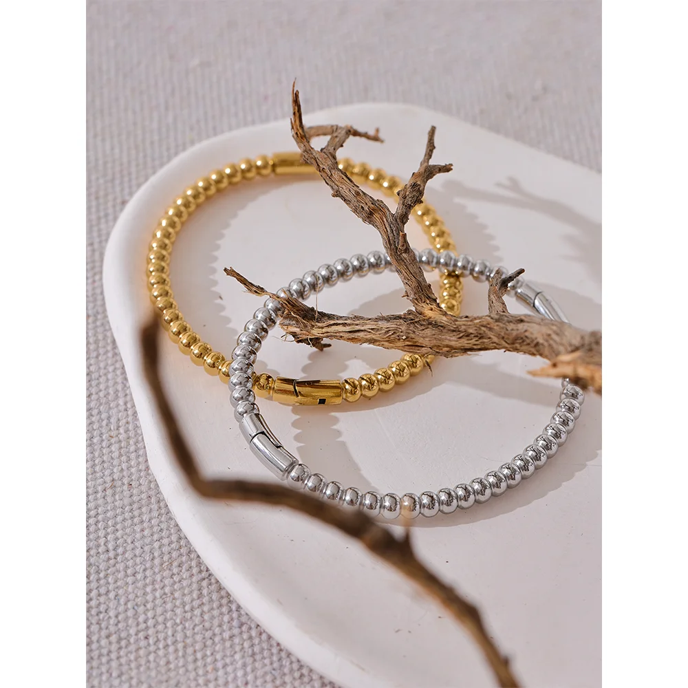 Yhpup 57mm Stainless Steel Statement Bracelet