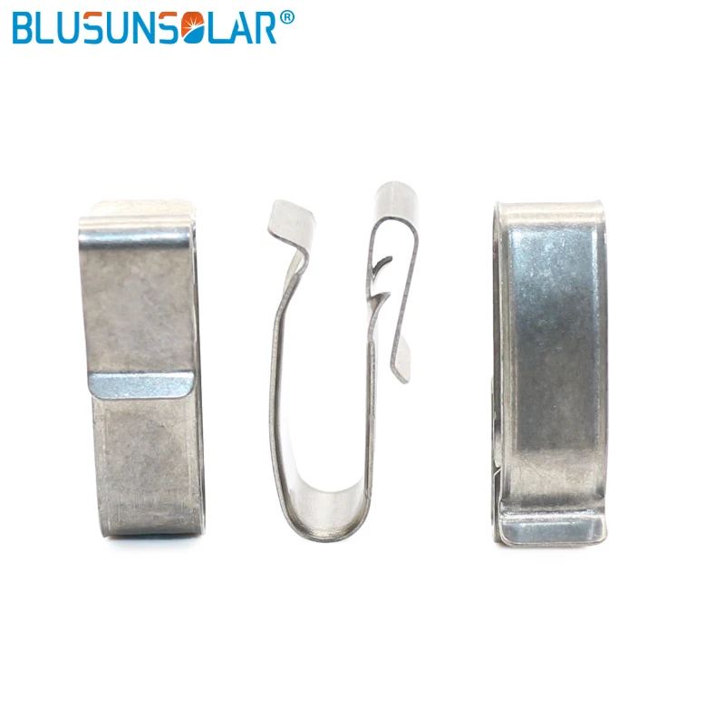 500 개/몫 SUS 304 소재 큰 크기 4 X 4mm2 PV 케이블 클립/PV 태양 케이블 와이어 용 클램프