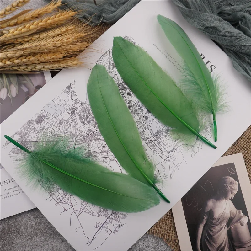 Goose Feathers 15-20cm Hard Stick Natural Handicraft Accessories Dream Catcher Feather Decoration