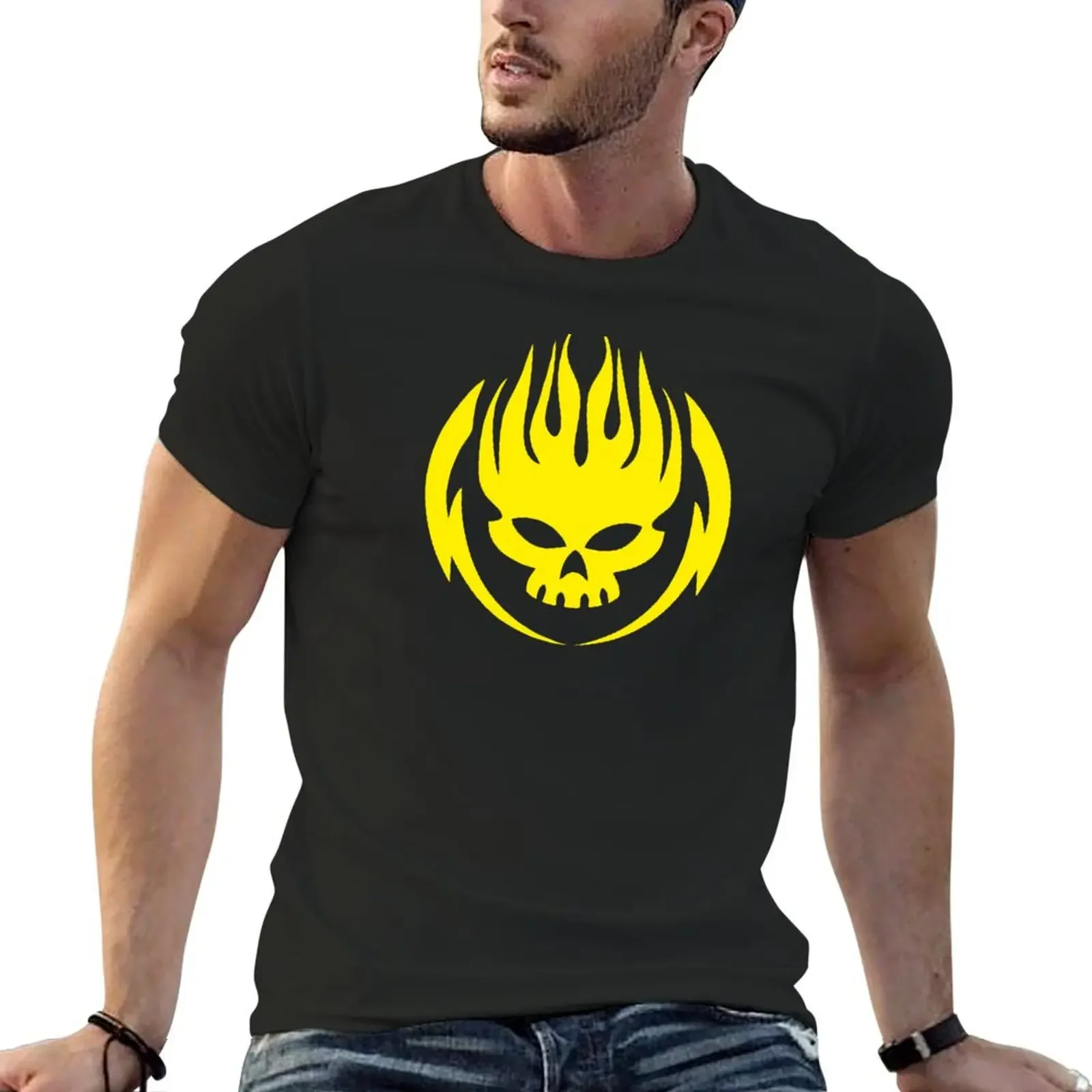 

The Fire Yellow Skeleton T-shirt blacks sublime funny t shirts for men