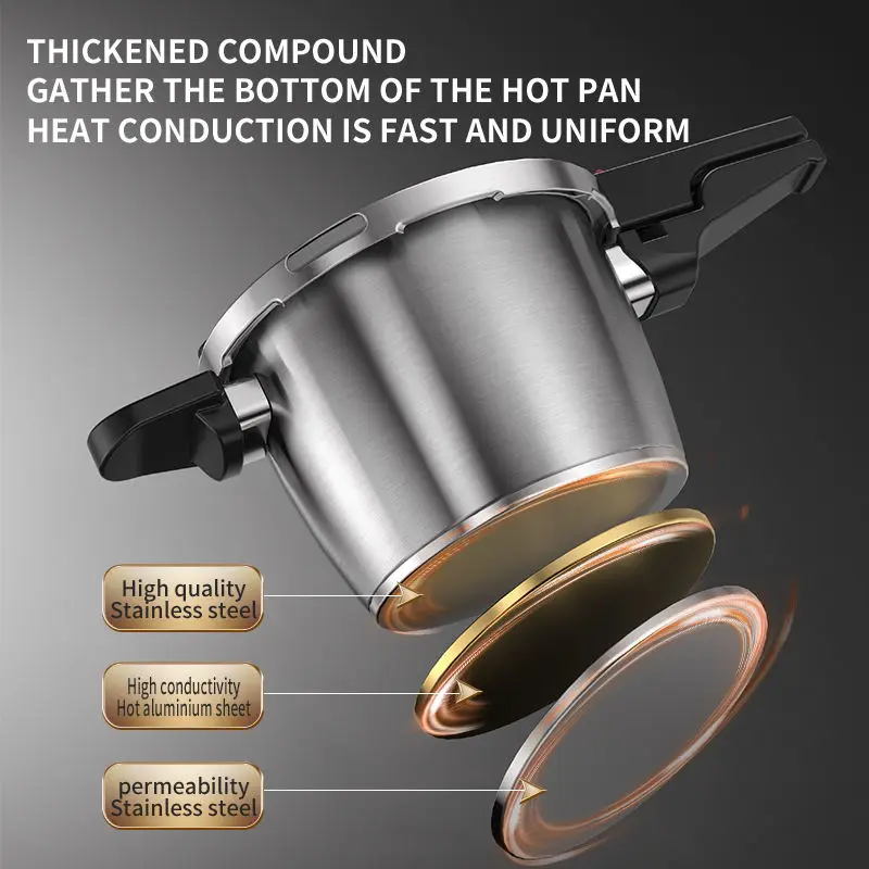 Pressure Cooker Stainless Steel Pressure Regulating Cooker Explosion-proof Multi-function Cooking Pot