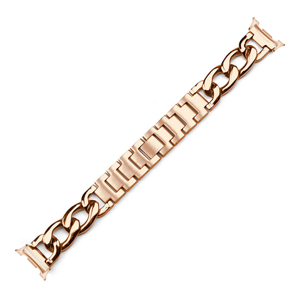 Elegant Metal Bracelet Strap for Smartwatches - Women's Premium Watchband Accessory