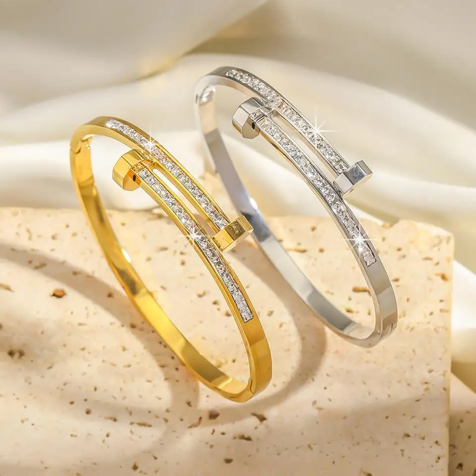 316 Nail Light Titanium Steel Women's Non-fading Bangle Bracelet Multi Functional Jewelry