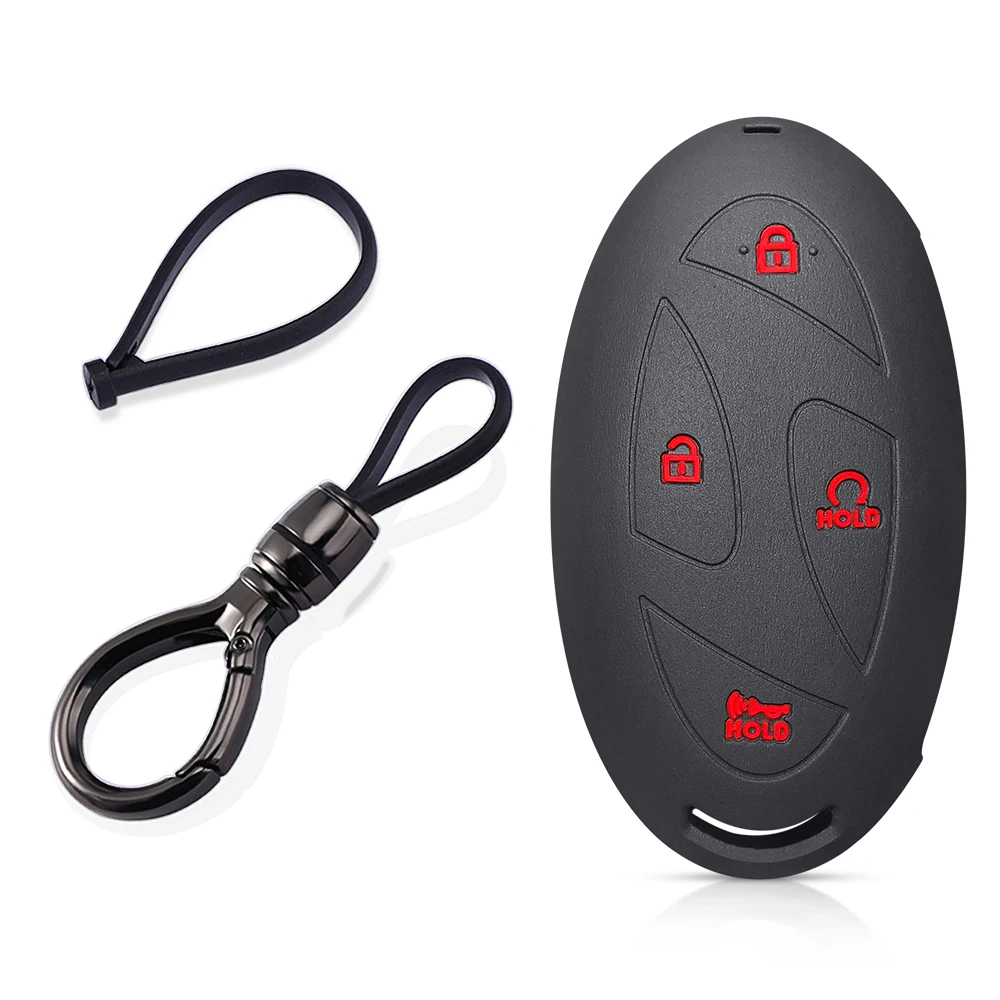 Premium Silicone Key Cover | Stylish Car Key Protector & Accessory with Chain
