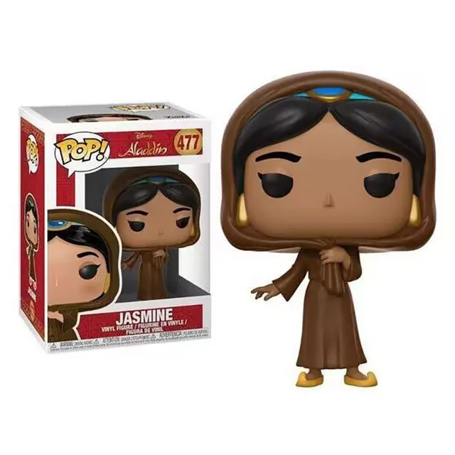 Funko POP! Disney Aladdin: Prince Ali, Jasmine in Disguise (Possible  Limited Chase Edition), Elephant Abu, Genie with Lamp (Collector's  Edition)