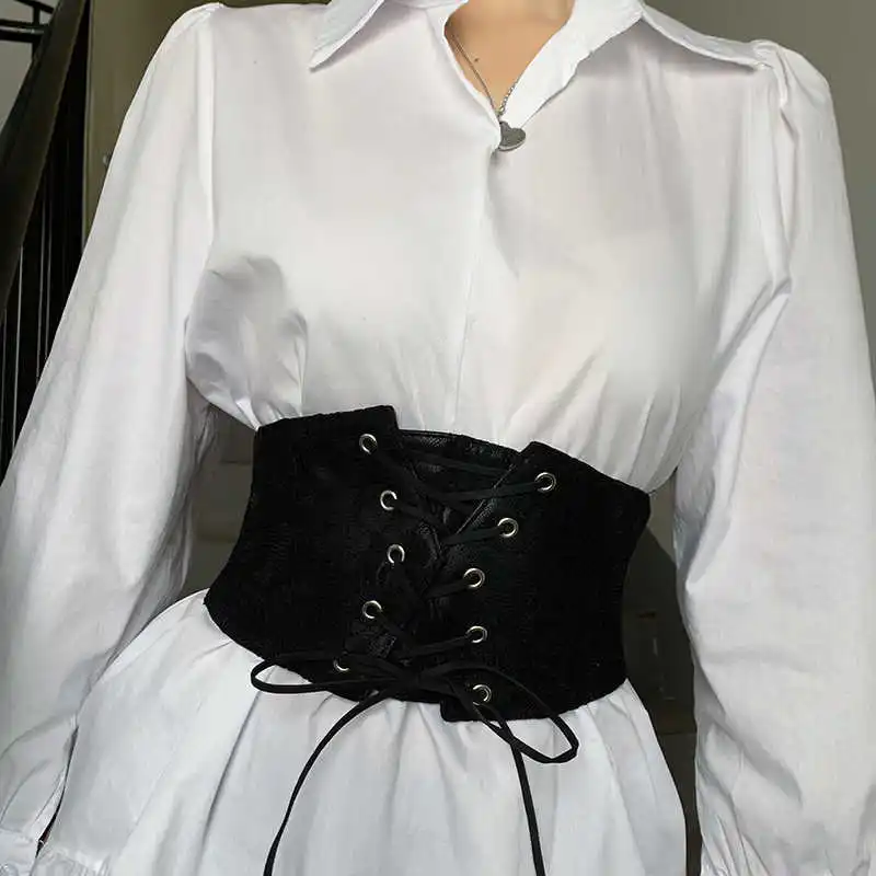 Waist belt women's retro decorative versatile matching dress waist cinch womens dress belt