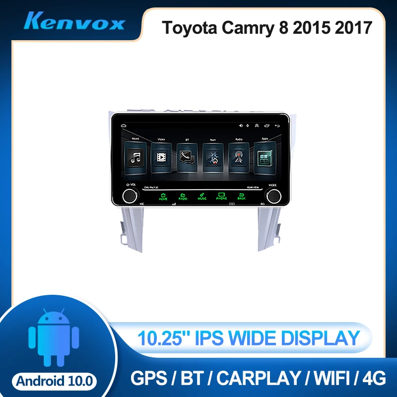 Автомагнитола 2 din 10 25 дюйма IPS Android для Toyota Camry 8 2015 2017 | Автомобили и мотоциклы