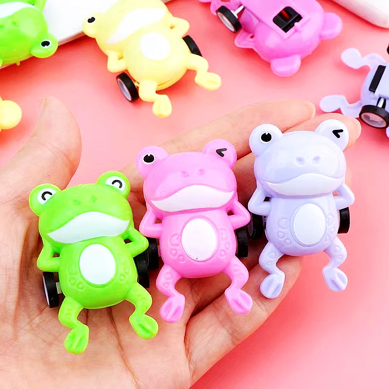 

12PCS Funny Mini Pull Back Frog Racing Kids Birthday Party Toys Favor Supplies for Boys Giveaways Pinata Fillers Treat Goody Bag