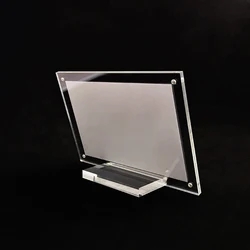 Crystal Clear Acrylic Display Frame - Versatile Stand for Photos, Posters, Certificates, and Price Tags (21X29.7cm)