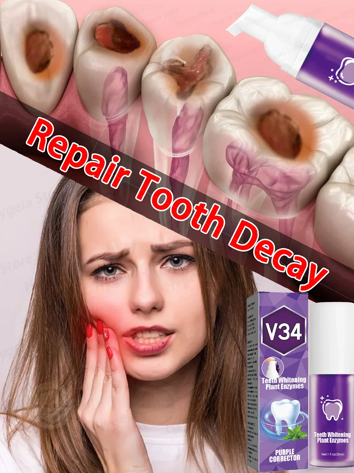 DentalCariesRepairSerumPreventToothDecayProtectTeethRemove