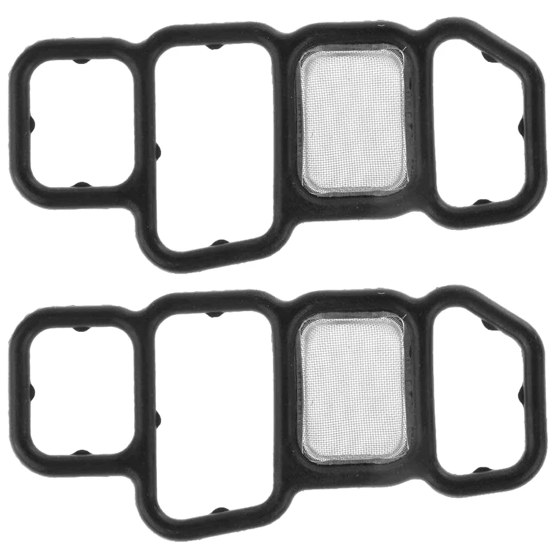 2X Solenoid Gasket Spool Valve Filter For Honda Civic Vtec 06-14 15826-Rna-A01