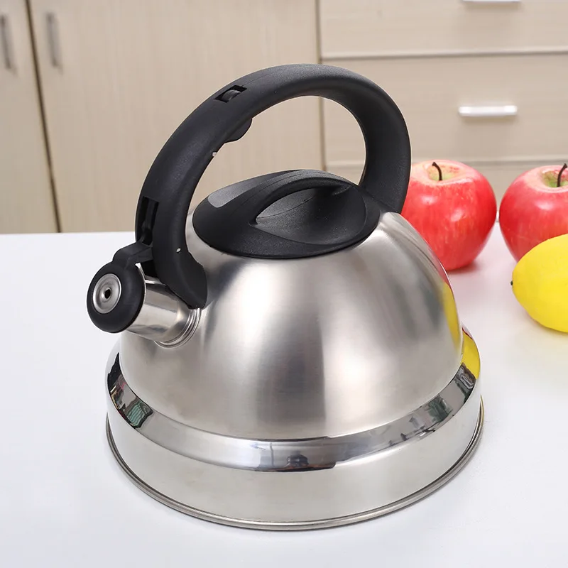 Tetera de acero engrosada de fondo plano para el hogar, estufa universal, hidromatraz, botella de agua, vasos, frascos de vacío