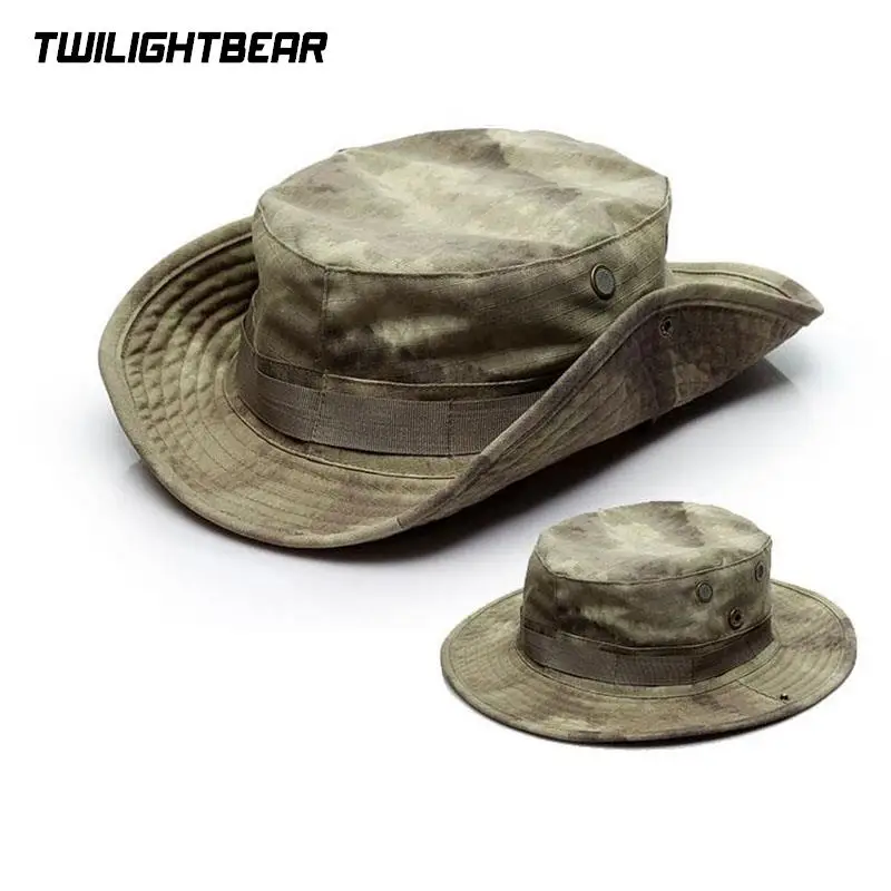 Thicken Camouflage Boonie Hat Outdoor Camo Tactical Hat Fisherman Hunting Camping Multicam AE056 fisherman hat camping hats