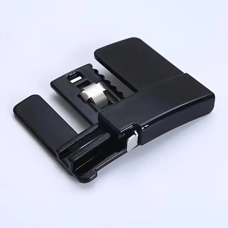 ABS Metal The Waistband Pants Waist Buckle Clip Unisex Waist Buckle Folding Elastic Belt Clip Sewing Supplies Black Silver