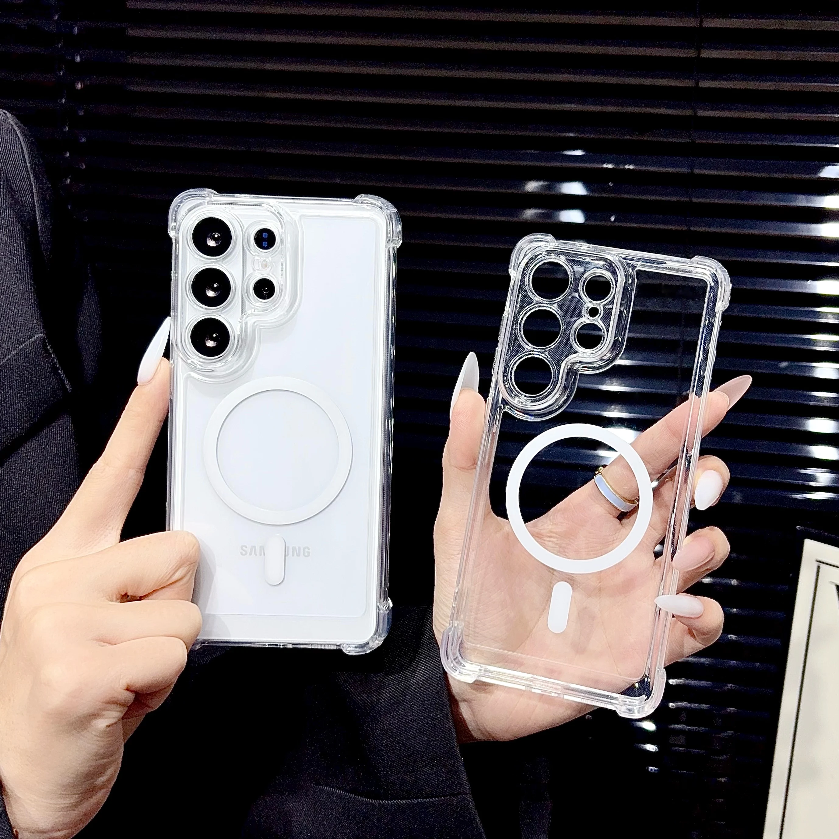Anti-Drop Magnetic Charging Phone Case with Four-Corner Protection