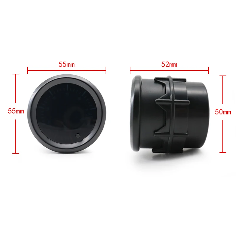 DepoTuning 2" 52mm Tinted 7 Colors LED Display Exhaust temperature Gauge EXT Sensor 12v Car Gauge