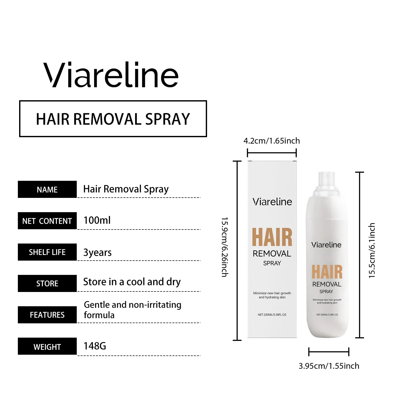 Spray dépilatoire sans douleur pour une épilation corps douce_voghion.com