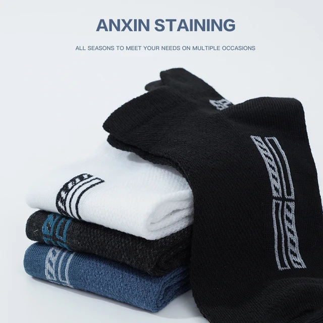 5 Pairs/Lot High Quality Men Ankle Socks Breathable Cotton Sports Mesh Casual Athletic Thin Cut Short Sokken Plus Size 4