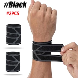Ultra - Thin Adjustable Wrist Brace for Tendonitis and Arthritis Relief (Black - 2PCS)