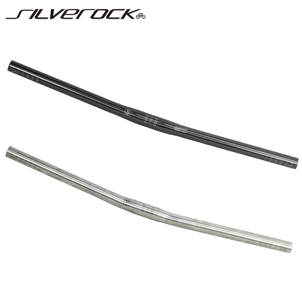 

SILVEROCK Bike Handlebar S Bar Flat 25.4mm x 560mm for Brompton 3Sixty Pikes Element Fnhon Folding Bikes Bicycle Parts