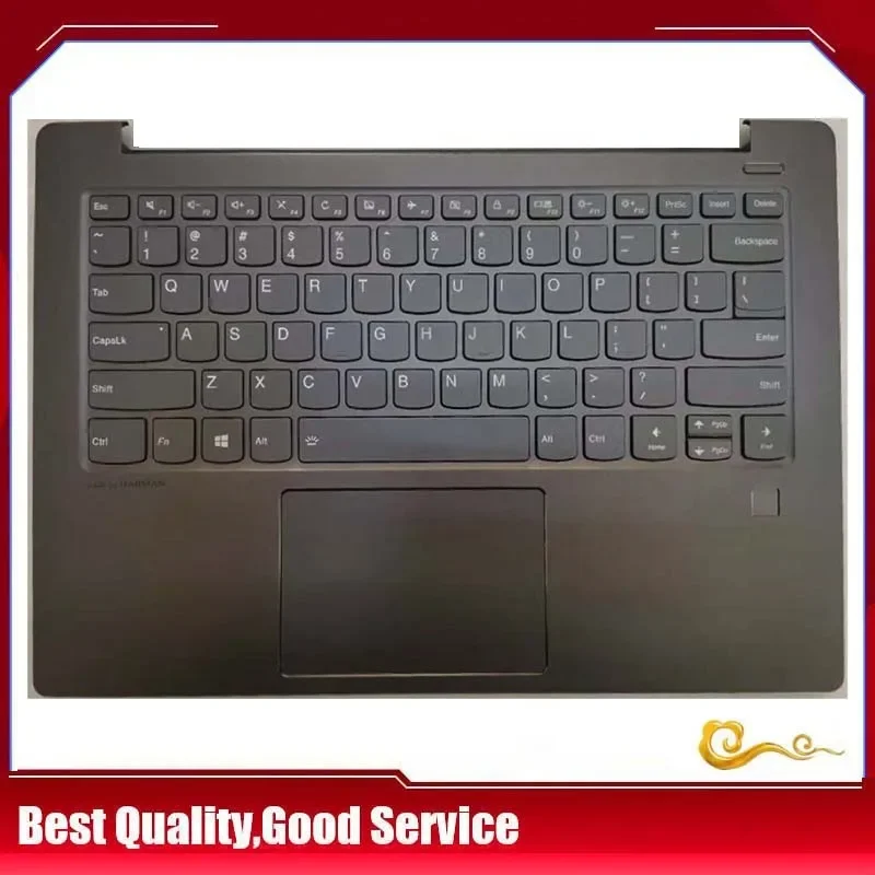 

New/org For LENOVO IdeaPad Air 14IKB 530S-14 Palmrest US keyboard Upper Cover Upper case FP hole Touchpad Backlight ,Dark brown