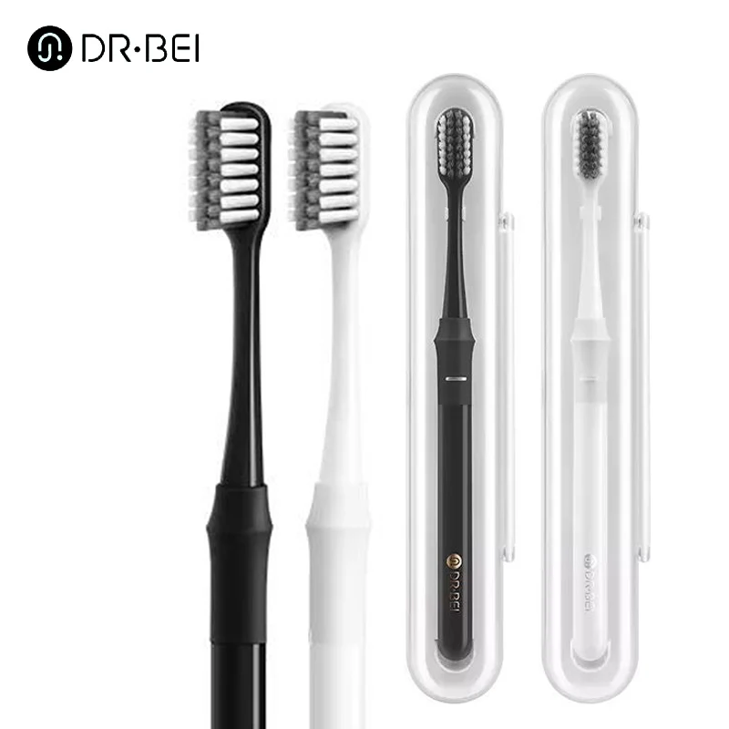 Youpin DR.BEI 2PC Ultra-fine Soft Toothbrush Adult Tooth Brush Teeth Deep Cleaning Portable Travel Dental Oral Care Brush royal canin oral care сухой корм для взрослых кошек для здоровья зубов 1 5 кг